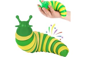 IFiwin Fidget Slug, Sensory Slug Fidget Toys for Autistic Kids & Adults, My The Orders, Fidget Stress Toys,Toddler Toys,Christmas Stocking Stuffers, Birthday Gifts Party Favors