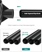SONGMICS Clothes Wardrobe Portable Closet Garment Rack 4 Hanging Rails 4 view 5