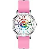 Kchss Childrens Watches, Kids Learning Watch, Dart-Board Children's Toddler Learning Time and Easy to Read Time, Analog Watch for Boys and Girls Ages 3~11