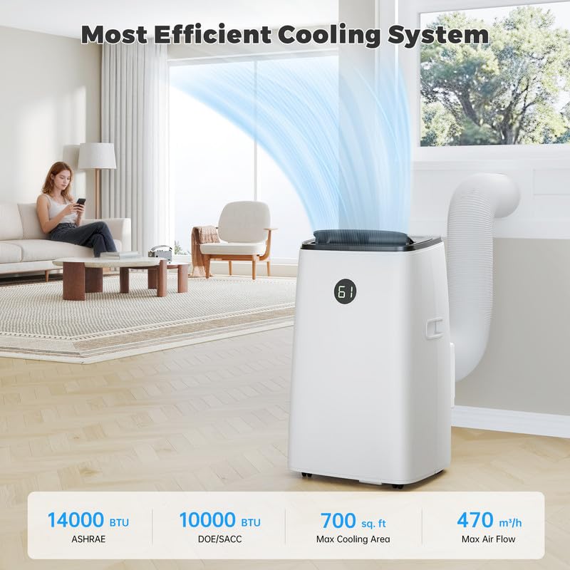 HUMHOLD 14000 BTU Portable Air Conditioner