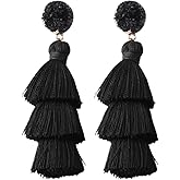 Vine Gems Tassel Earrings for Women Dangle, Statement Earrings, Dangle Earring for Women