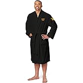 Northwest The Company Official NFL Washington Commanders Men's L/XL Silk Touch Bath Robe with Number, Black, 26" x 47"