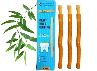 SEWAK Miswak Siwak Herbal Tooth Sticks Natural Vacuum Sealed (3 Pack)