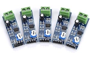 5Pcs 5V-12V Audio Amplifier Modules, 200 Times Gain Audio Power Amplifier Module For Ek1236 L1P8