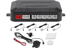 Motoforti Universal Car Auto Vehicle Reverse Backup Radar System Reverse Parking Sensors Alarm Buzzer Reminder Distance Detec