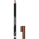Rimmel London Brow This Way Professional Eyebrow Pencil, Long-Wearing, Highly-Pigmented, Built-In Brush, 001, Dark Brown, 0.05oz