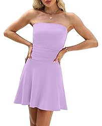 OFEEFAN Womens Summer Dresses 2025 Strapless Tube