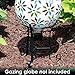 Sunnydaze Black Steel Gazing Ball Stand Outdoor for 10-Inch or 12-Inch Garden Gazing Globes - 9-Inch H - Traditional