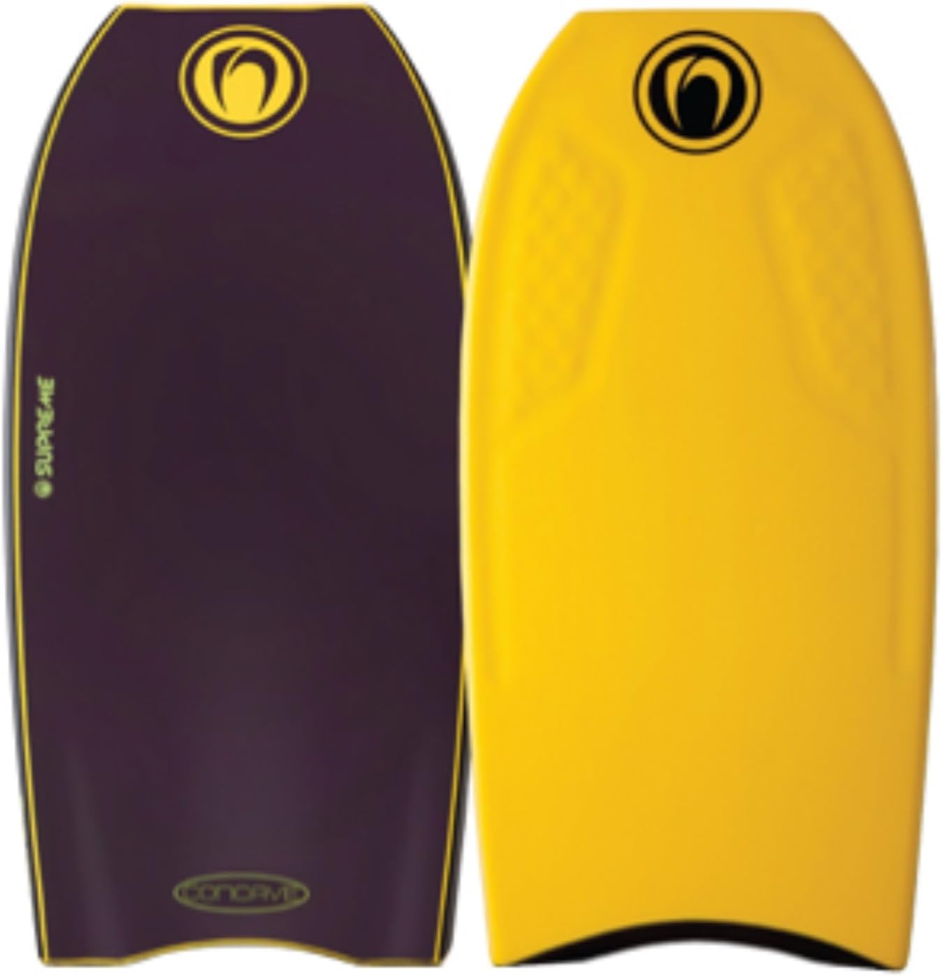 Nomad FSD Supreme PP 43 Bodyboard - Black deck, Black rails, Grey bottom