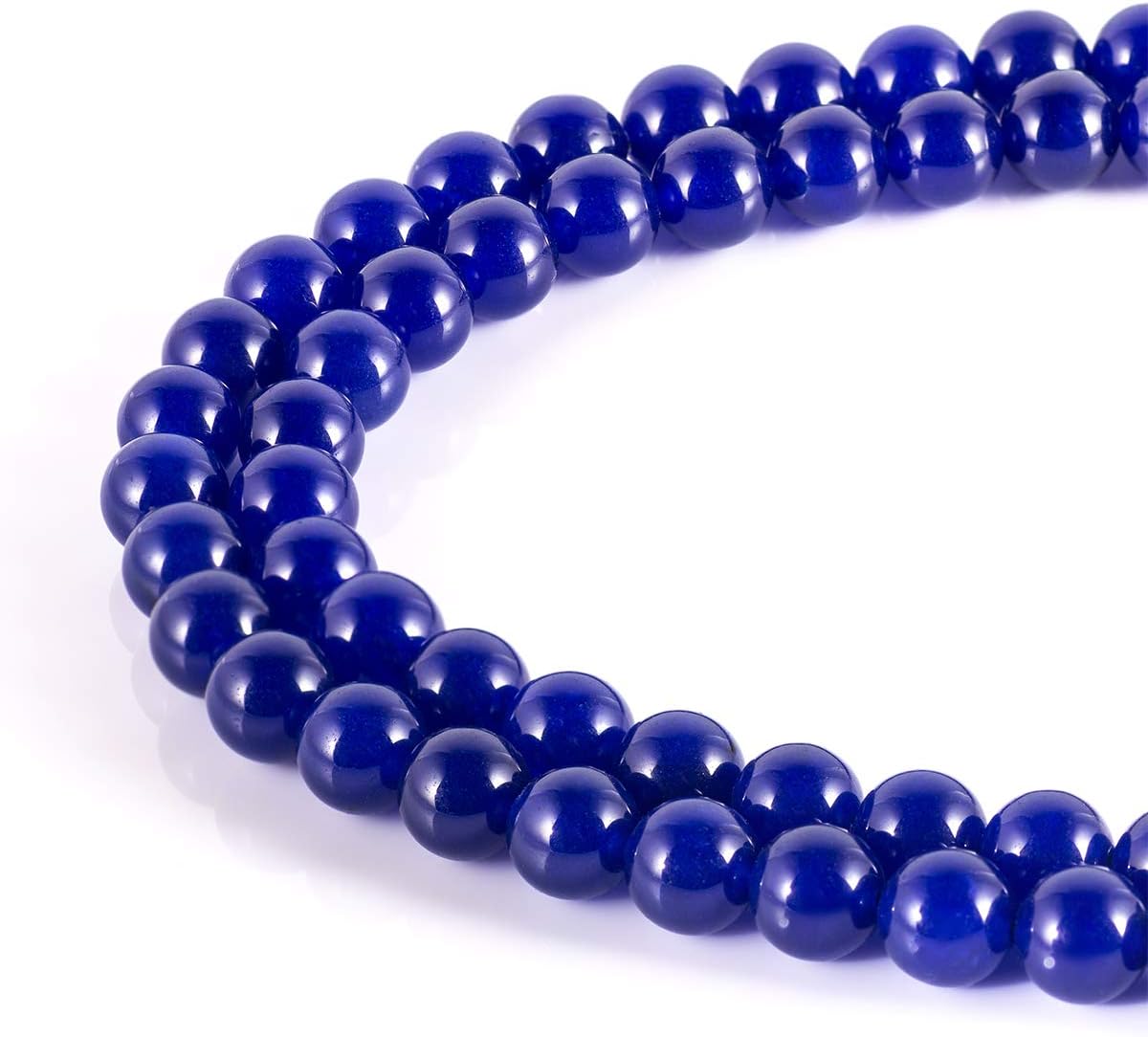 MOKYYus Blue Stone Beads, Blue 6mm Beads, Natural Blue