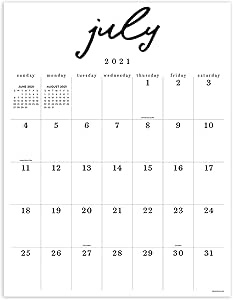 Amazon.com : Tf Publishing - July 2021 - June 2022 Farmhouse Script Large Art Poster Wall Calendar - 12 Month Academic Year Vertical Office Calendar - Monthly Grids For Schedules - 17” X 22” : Office Products