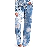 Hello Mello Dyes The Limit Lounge Pants Soft Pajama Tie Dye Bottoms Elastic Waistband Drawstring Tie