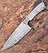 Handmade Damascus Steel Chef Kitchen Knife Blank Blade Rain Drop Pattern 10.50 Inches JNR9045