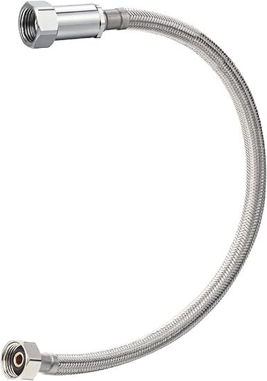 B And K 496 013 1 2 X 1 2 X 20 Braided Stainless Steel Faucet
