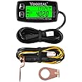 YOOREAL Hour Meter Tachometer Engine Temperature Gauge,Temp Alert,User Shutdown,Removable Temp Probe for Scooter Snowmobile Mini Bike Motorcycle Lawn Mower Generator Dump Truck