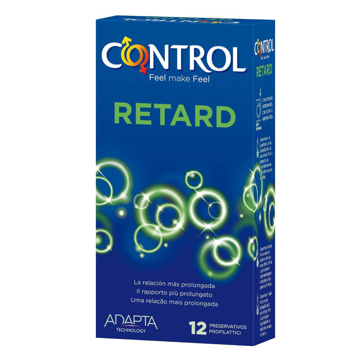 Control 4308 Retard Condoms Box of 12 Transparent
