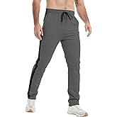 Idtswch 34/36/38/40 Long Inseam Mens Tall Sweatpants Fleece-Line Extra Long Joggers Pant with Zip Pockets
