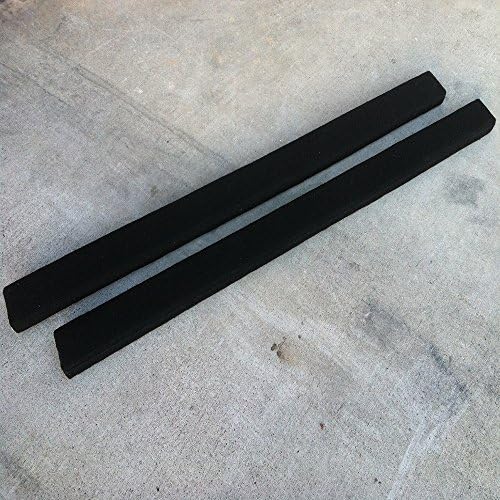 BoatCarpetSales (2) Black Bunk Boards - 2 X 4 - Marine Outdoor Runners