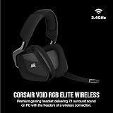 Corsair Void RGB Elite Wireless Gaming Headset 7.1 Surround Carbon view 2