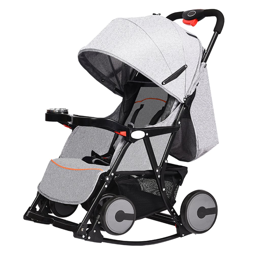 ベビーカート軽量でポータブル折り畳み式 B07pvgc612 座ることができますベビーベビーカーに横たわる グレー 68 47 100センチメートル 乳児用トロリー ベビーカー 素晴らしい
