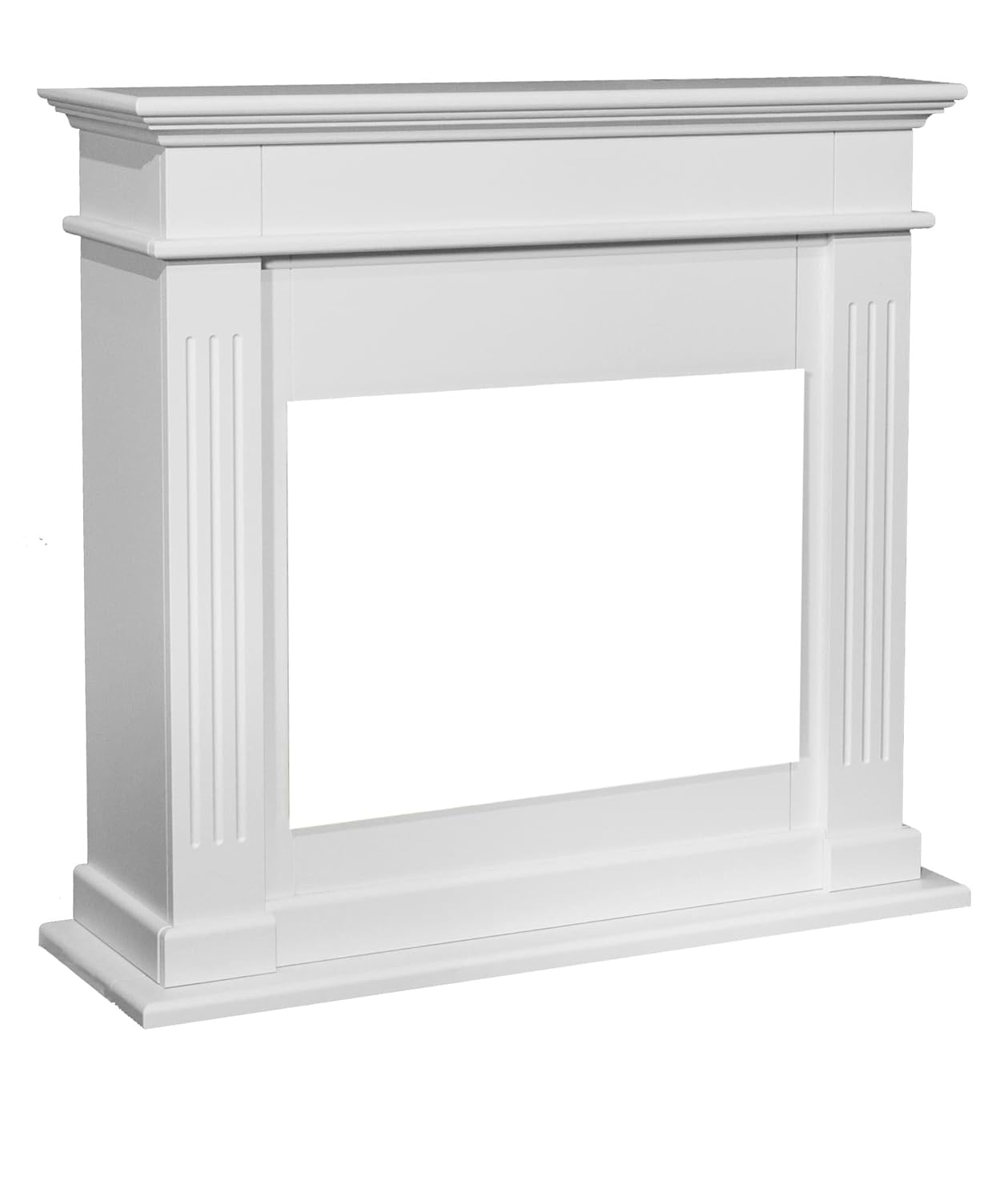 Chimenea falsa color crema blanco  rubyfires Elda Optiflame de madera DM lacado