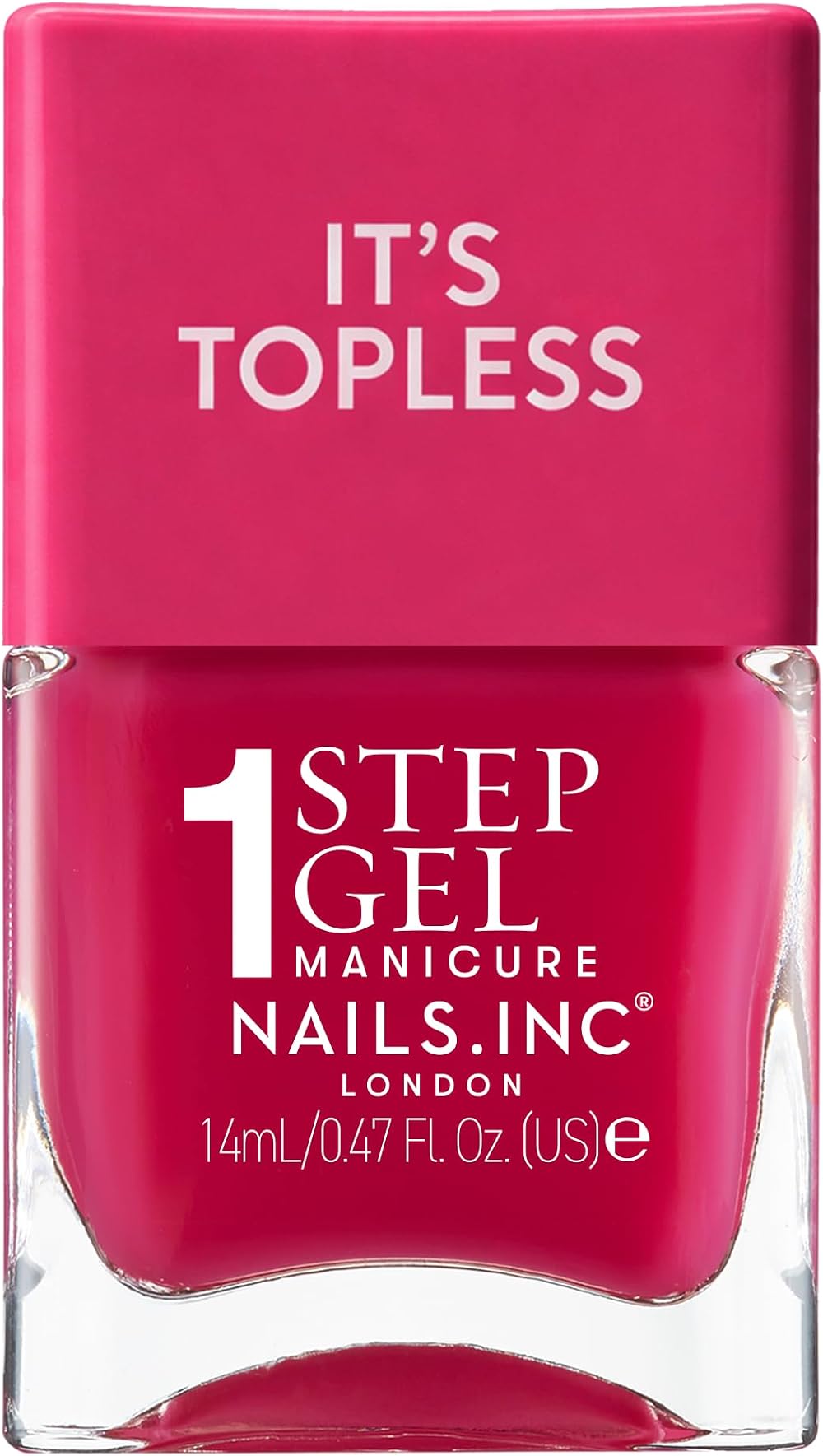 Nails.INC It's Topless Gracie Guava Red Gel-Like Nail Polish