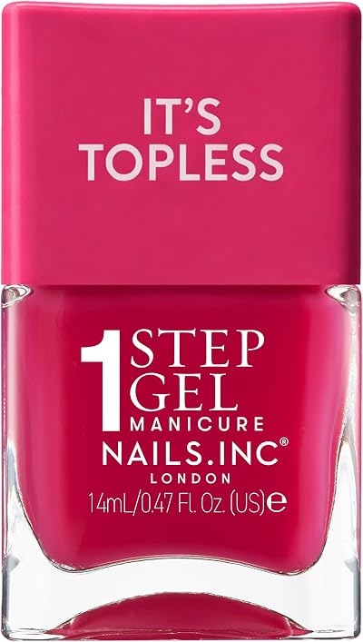 Nails.INC It's Topless Gracie Guava Red Gel-Like Nail Polish