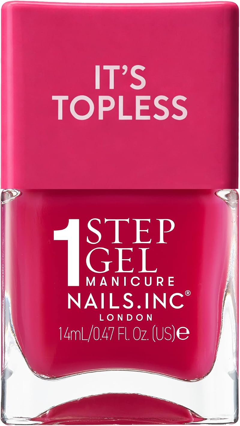 Nails.INC It's Topless Gracie Guava Red Gel-Like Nail Polish