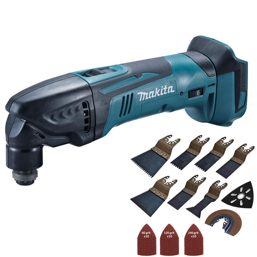 Makita DBO180Z 18V LXT Liion Cordless Sander With Makita DTM50Z 18V
