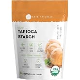 Kate Naturals Tapioca Starch Flour for Baking, Cooking &amp; Boba Pearls (12oz) | Organic, Non-GMO, Gluten Free