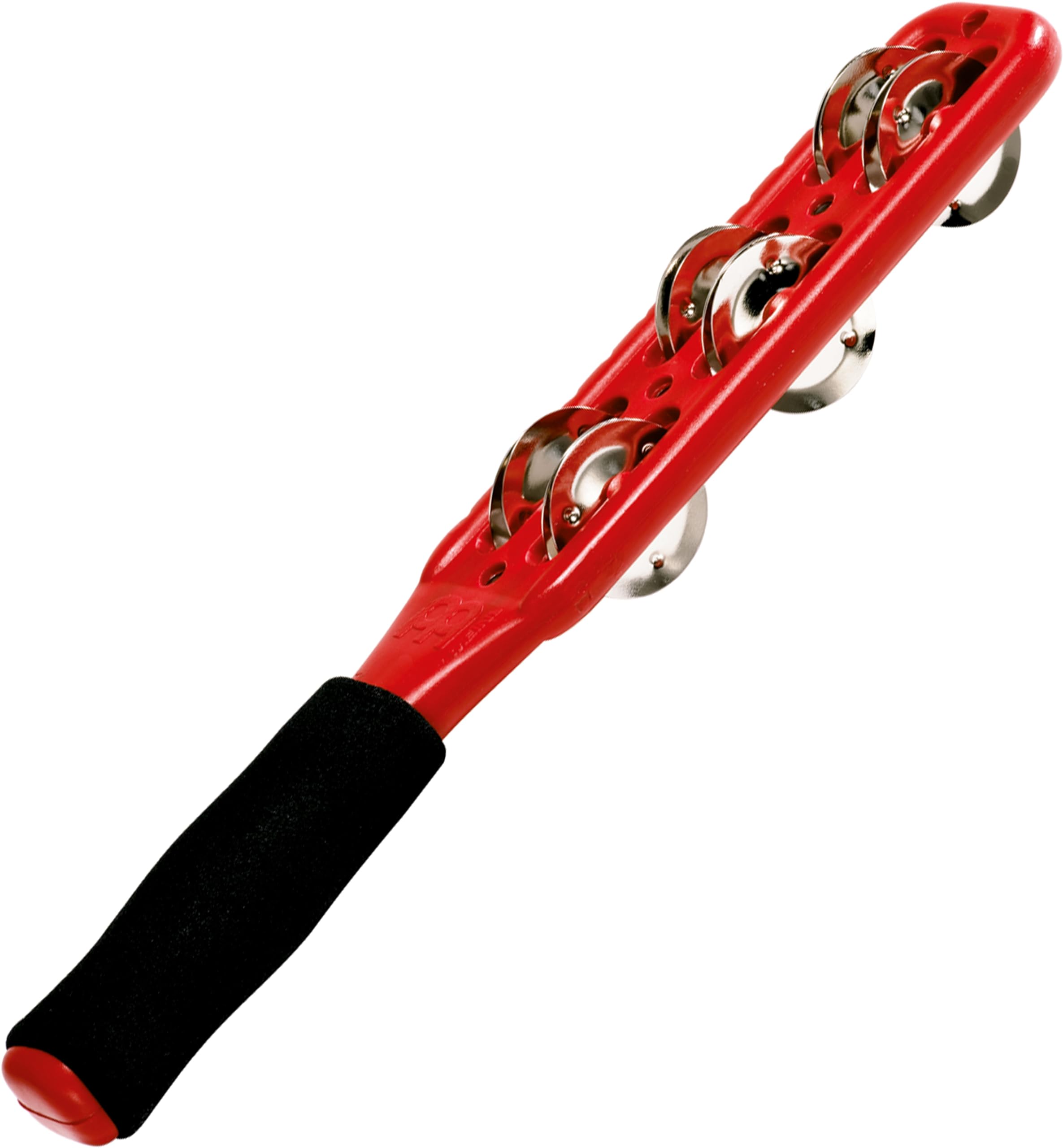 Meinl Percussion Professional Jingle Stick - 2-Row Jingle Stick - ABS Plastic / Steel, Red / Nickel Plated (JG1R)