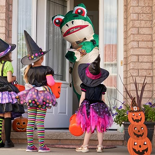 Seaforie Inflatable Costume Adult,Halloween Funny Frog Blow Up Costumes,Plus Size Disfraz Hombre and Disfraces Mujer,Suitable for Adults,Men,Women,Family,10-12 Teens