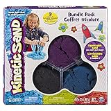 Kinetic Sand 3 Color Bundle Pack (Black, Blue, Purple)