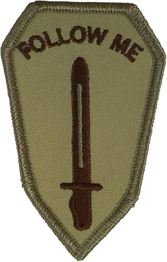 Follow Me Army 10 US ARMY INFANTRY SCHOOL INSIGNIA FOLLOW ME Patch Desert