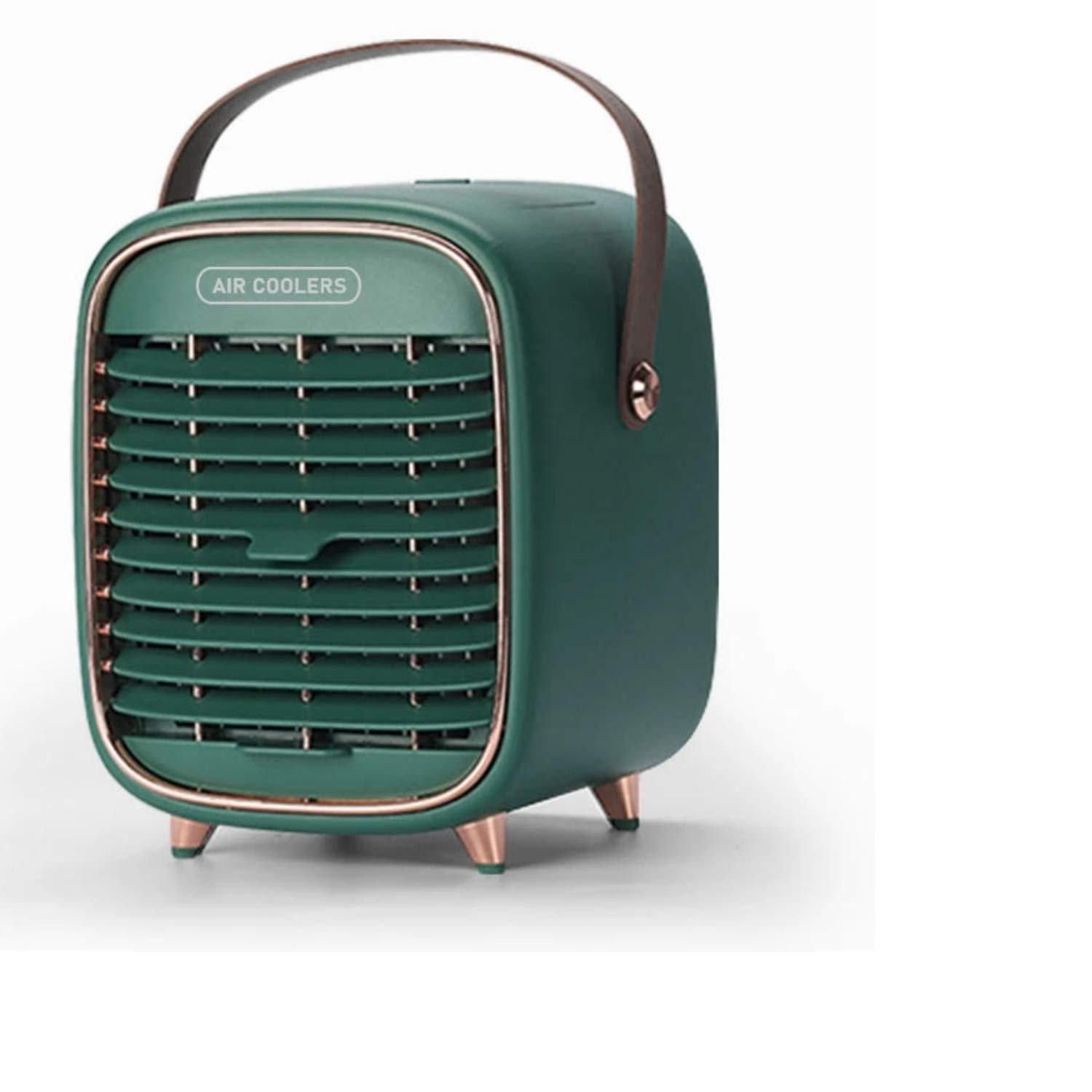 Poratable Air Cooler, Cordless Rechargebale Personal Mini Fast Cooling System With Handle Air Conditioner Fan For Room, Office, Dorm. (Green)