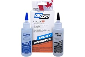 Epoxy Glue Adhesive C-POXY 30 by CECCORP (8.5 Oz Combined) – Medium Setting Cure, Clear Epoxy Glue, General Purpose, 30 Minut