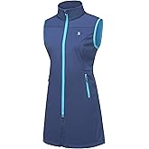 Little Donkey Andy Women's Lightweight Softshell Vest, Windproof Sleeveless Jacket for Running Hiking Travel