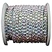 10 Yard Crystal AB Rhinestone Close Chain Clear Trim Sewing Craft (Silver, 4mm)