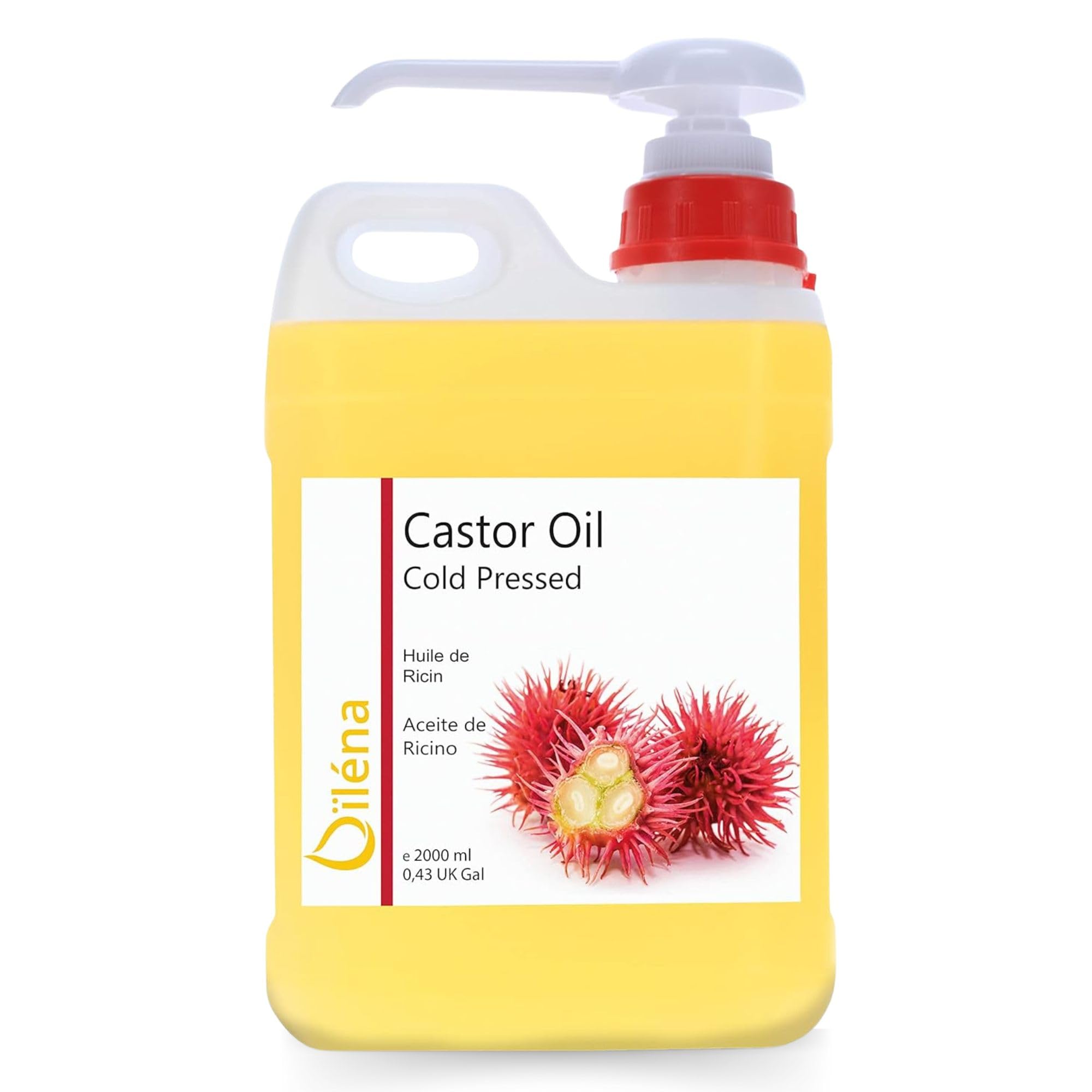 Cold Pressed Organic Castor Oil Eyelash Growth Cuticle Care Oil Hair Growth Hair Loss Serum 100% Natural Vegan 5000 ml