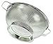 PriorityChef Colander, Stainless Steel 3 Qrt Kitchen Strainer With Large Stable Base primary