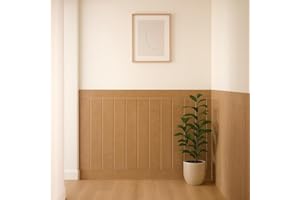 BIRDECO 2-Pack Decorative Wall Panel – Paintable Wooden Slats 3 in Thick – Each Slat 40x21 in – Raw Unfinished for Custom DIY Projects