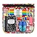 Bumkins TSA Approved Toiletry Bag, Travel Bag, Quart Zip Pouch, Clear Sided, PVC-Free, Vinyl-Free, Set of 3 – DC Comics Wonder Woman