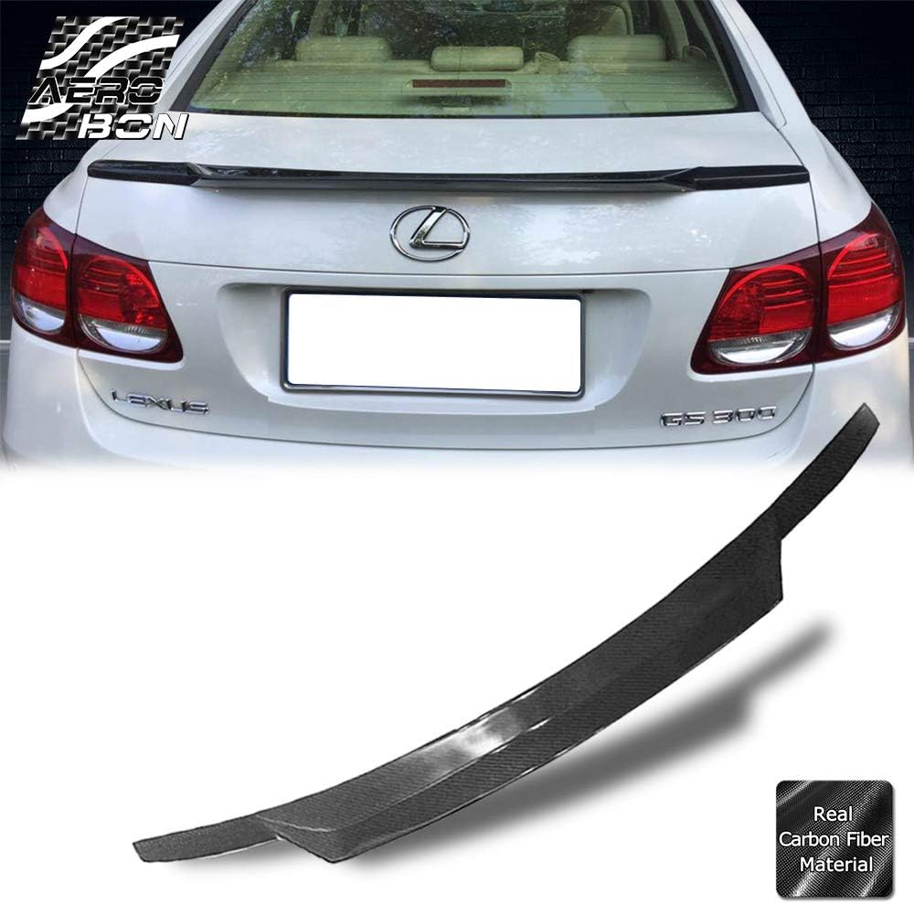 AeroBon Real Carbon Fiber C74 Big Style Rear Spoiler Compatible with 06-11 Lexus S190 GS300 GS460