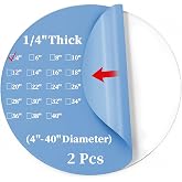 iCAGY Round Acrylic Sheet Clear Plexiglass Sheets Circle Blank Plastic Disc | 1/4 Inch Thick, 4 Inch Diameter, Ideal for engraving, painting, displays and home decor 2 Pcs