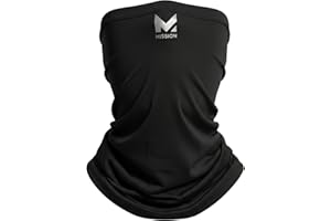 MISSION Multi-Use Neck Gaiter Face Mask for Ski & Outdoors, UPF 50, Breathable Lightweight Fabric