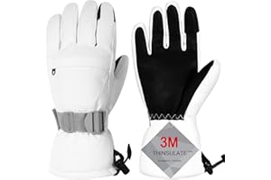 Pnosnesy Ski Gloves, Warmest Waterproof and Breathable Snow Gloves for Cold Weather, Fits Both Men & Women,for Parent Child Outdoor