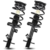 EVERESTWAY Front Left and Right Pair Complete Strut 172378 172379 Compatible with 2007-2012 Nissan Sentra Shock Coil Spring Assembly