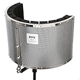 LyxPro VRI-20 Sound Absorbing Acoustic Foam Isolation Portable Microphone Shield, Vocal Recording Panel, High Performance - Stand Mountable