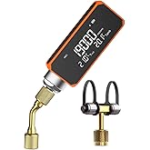 Elitech VGW-Mini Wireless Digital Vacuum Gauge with Adaptor Rechargeable Pressure Tester Meter HVAC 0-19000 Micron, Alarms via APP, Offline Recording, Temp Compensation, 1/4" SAE