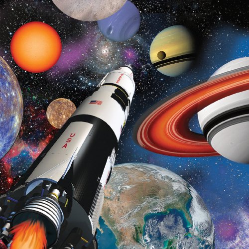 Space Blast Luncheon Napkin (16) Birthday Party Supplies